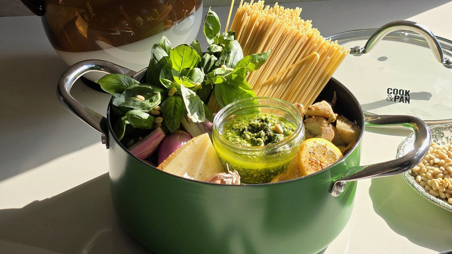 Lichte Cook & Pan pan voor picknick