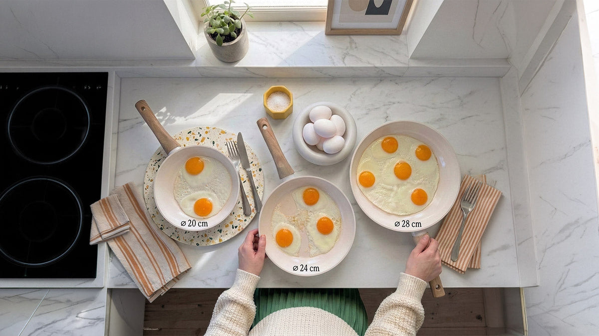 Hoe groot moet je koekenpan zijn? Zo kies je de juiste maat