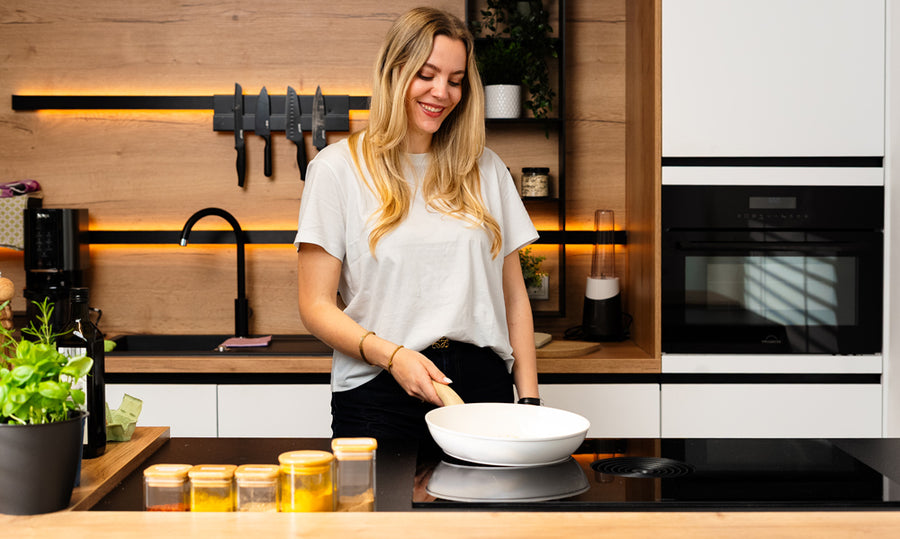 Go Ivory Honey Frying Pan Set 2-Piece - Stainless Steel