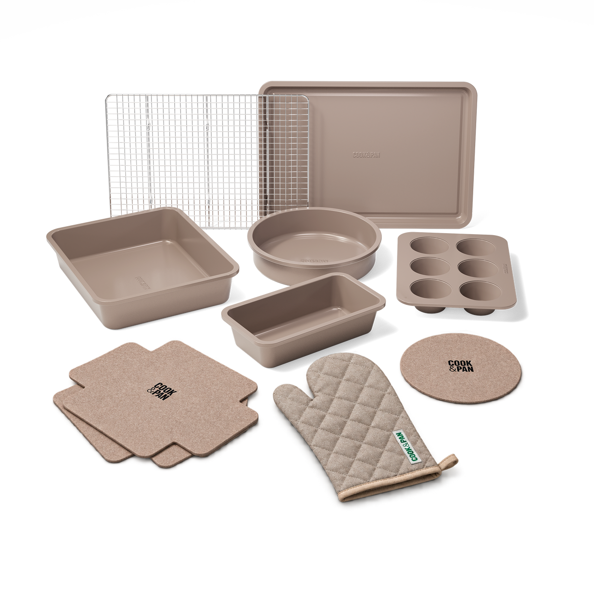 Taupe of Mind Bakeware Set 10-piece