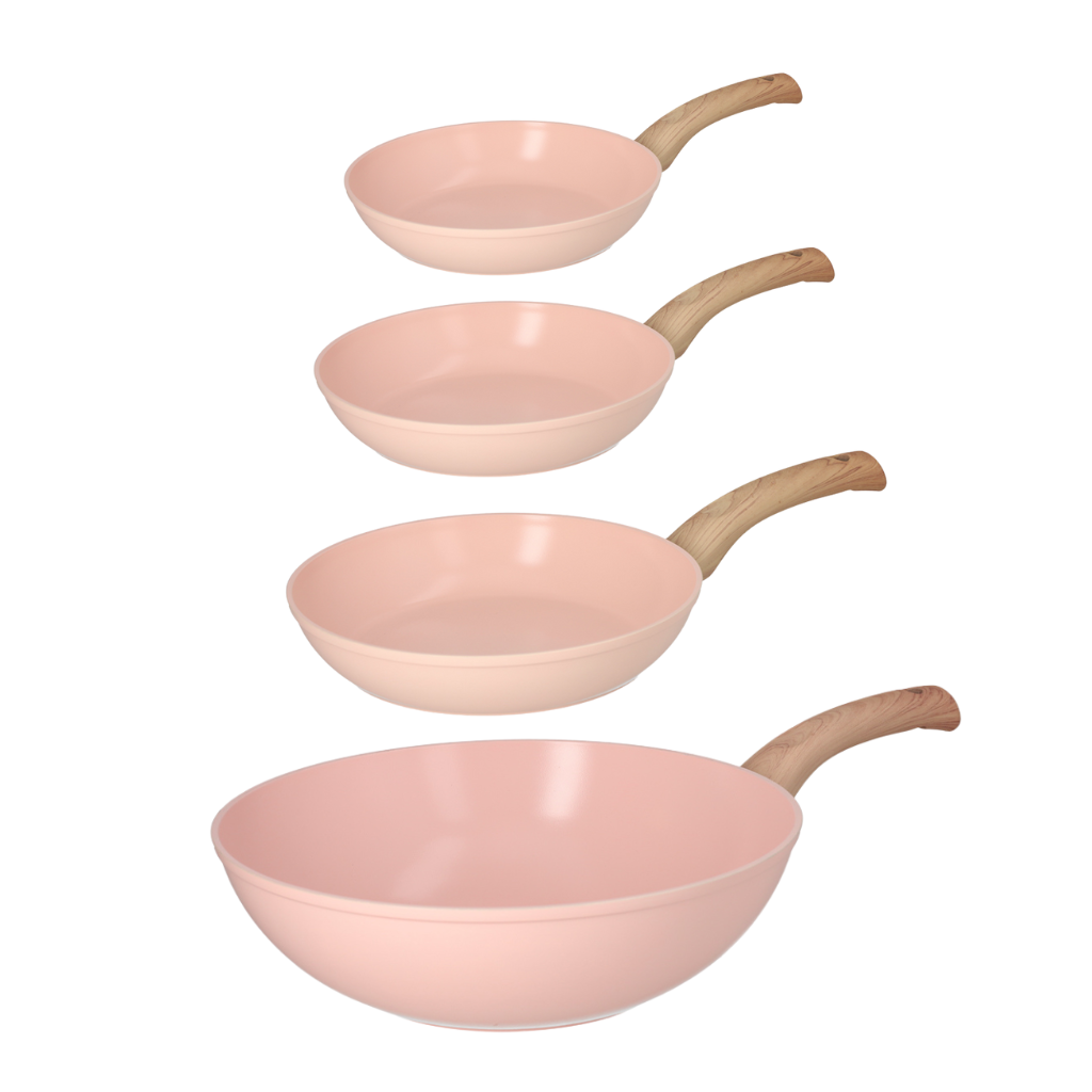 Blush Koekenpannenset 3-delig + Wokpan 30 cm