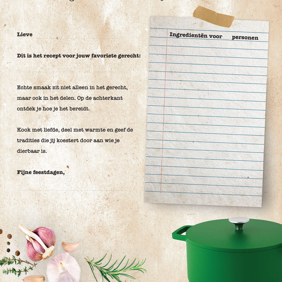 Receptenkaarten (Nederlands)