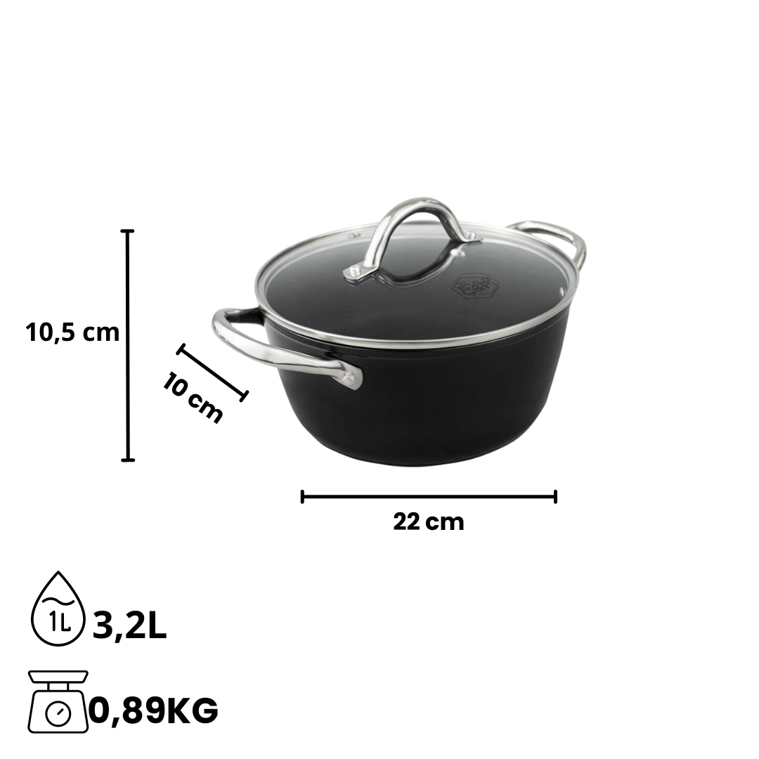 Signature Cooking pot with lid 22 cm