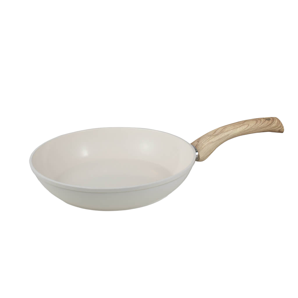 Premium koekenpan met deksel – 30 cm/12 inch – antiaanbaklaag | Krasbestendig | Extra diep groot | Vrij van chemicaliën | Roestvrijstalen koekepan | Honingraat hybride pan