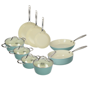 Go Blue Batterie de cuisine 9 pièces