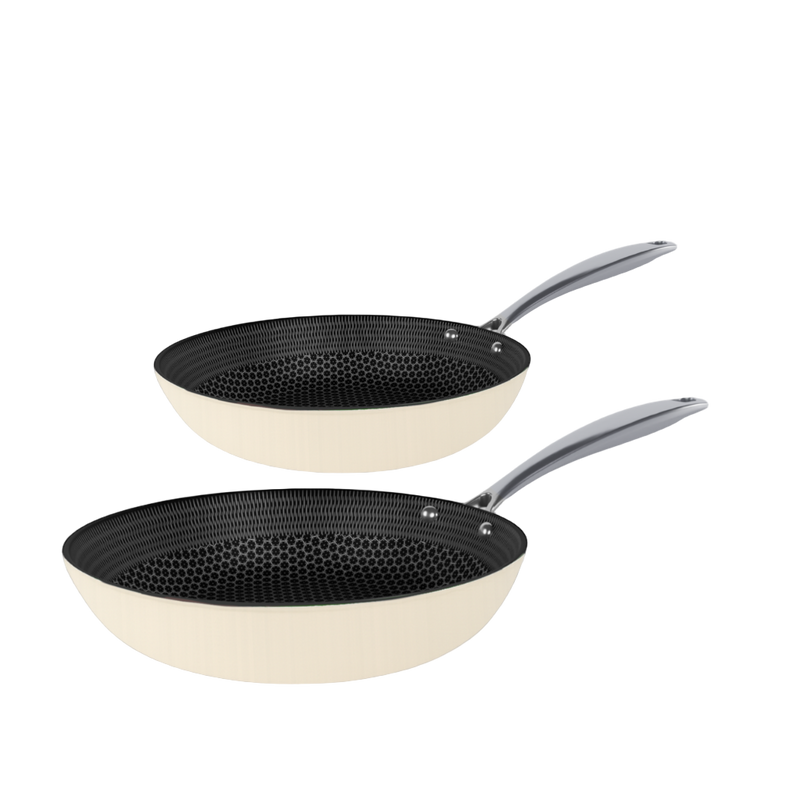 Go Ivory Honey Frying pan set 2-piece - Stainless steel