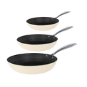 Go Ivory Honey Frying pan set 3-piece - Stainless steel