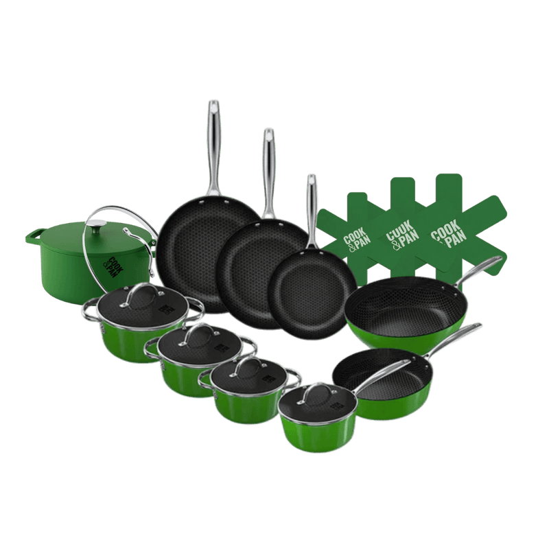 Go Green Honey Cookware set 12-piece