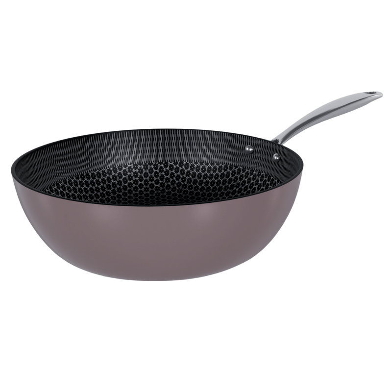 Taupe of Mind Wok Miel 30 cm - Acier inoxydable