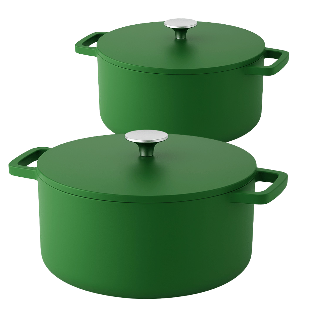 Go Green Cast Iron Casserole Set 2-piece