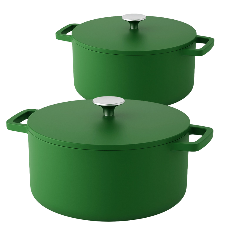 Go Green Gusseiserner Bräterset 2-teilig