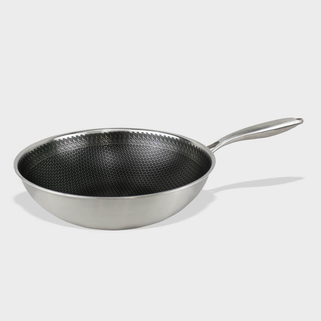 RVS wok pan 30 cm | Honey By C&P