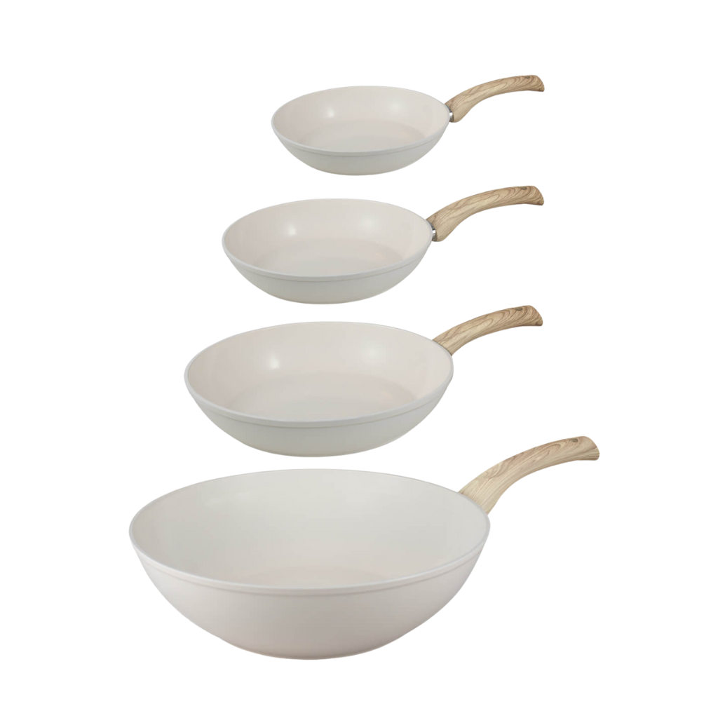 Go Ivory Koekenpannenset 3-delig + Wokpan 30 cm