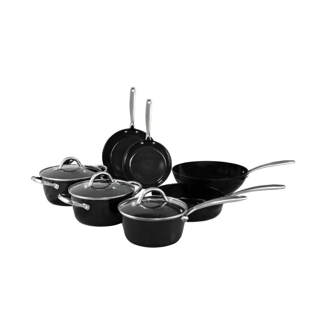 【SEV】SEV PB CONCENT Zwarte pannenset 7-delig PFAS-vrij | Signature – Cook & Pan