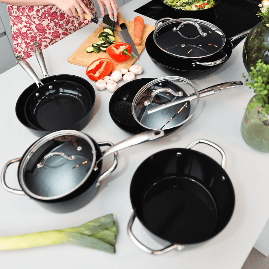 Signature Honey Frying Pan Set 2-Piece - Stainless Steel