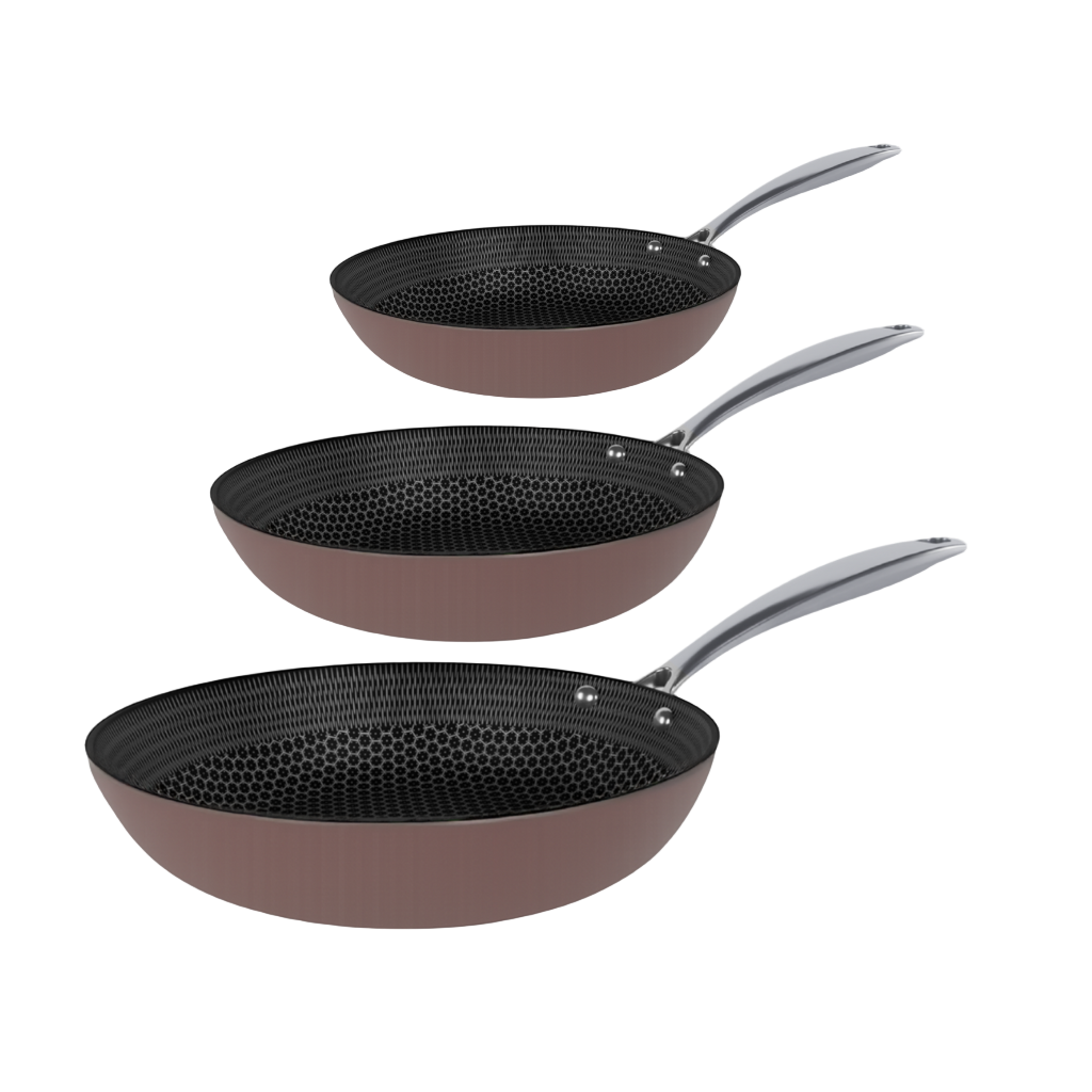 Taupe of Mind Honey Koekenpannenset 3-delig - RVS