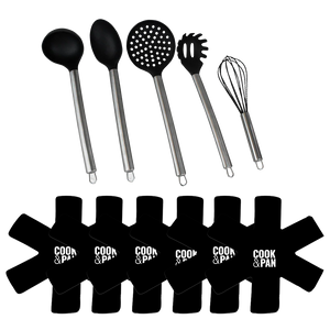 Spatelset + 6 pannenbeschermers