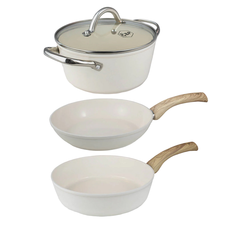 Go Ivory Topfset und Pfannenset 3-teilig