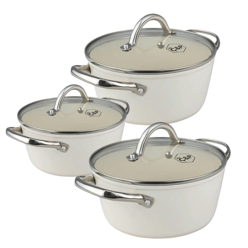 Go Ivory Casserole Pot Set 3-piece