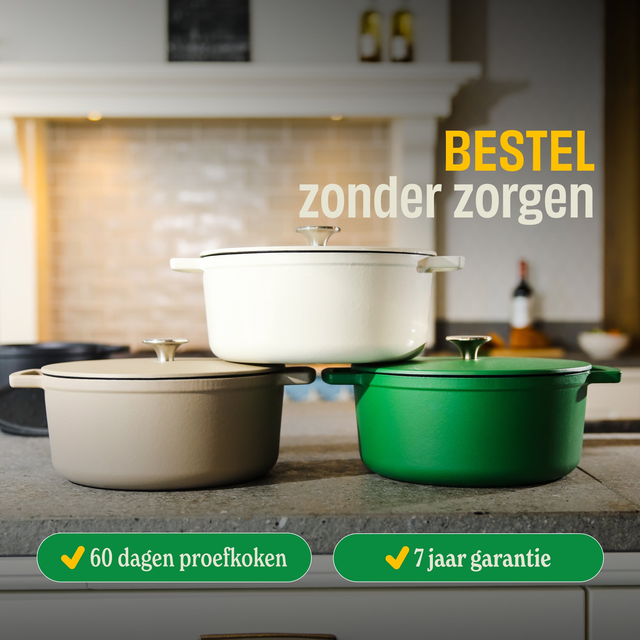Taupe of Mind Gietijzeren Braadpan 28 cm - 6.5 liter