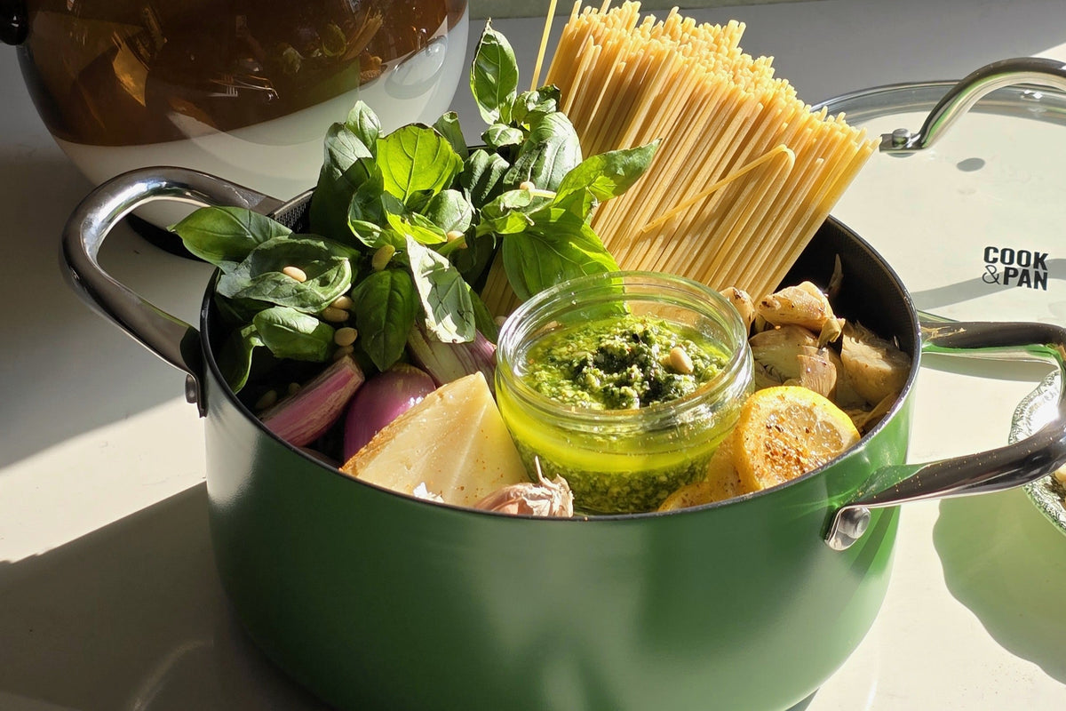 Lichte Cook & Pan pan voor picknick