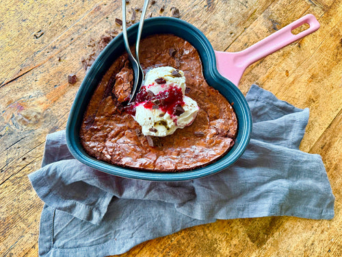 Valentine's Skillet Brownie