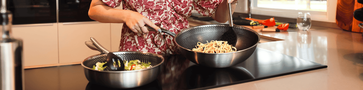 Wokpan rvs inductie