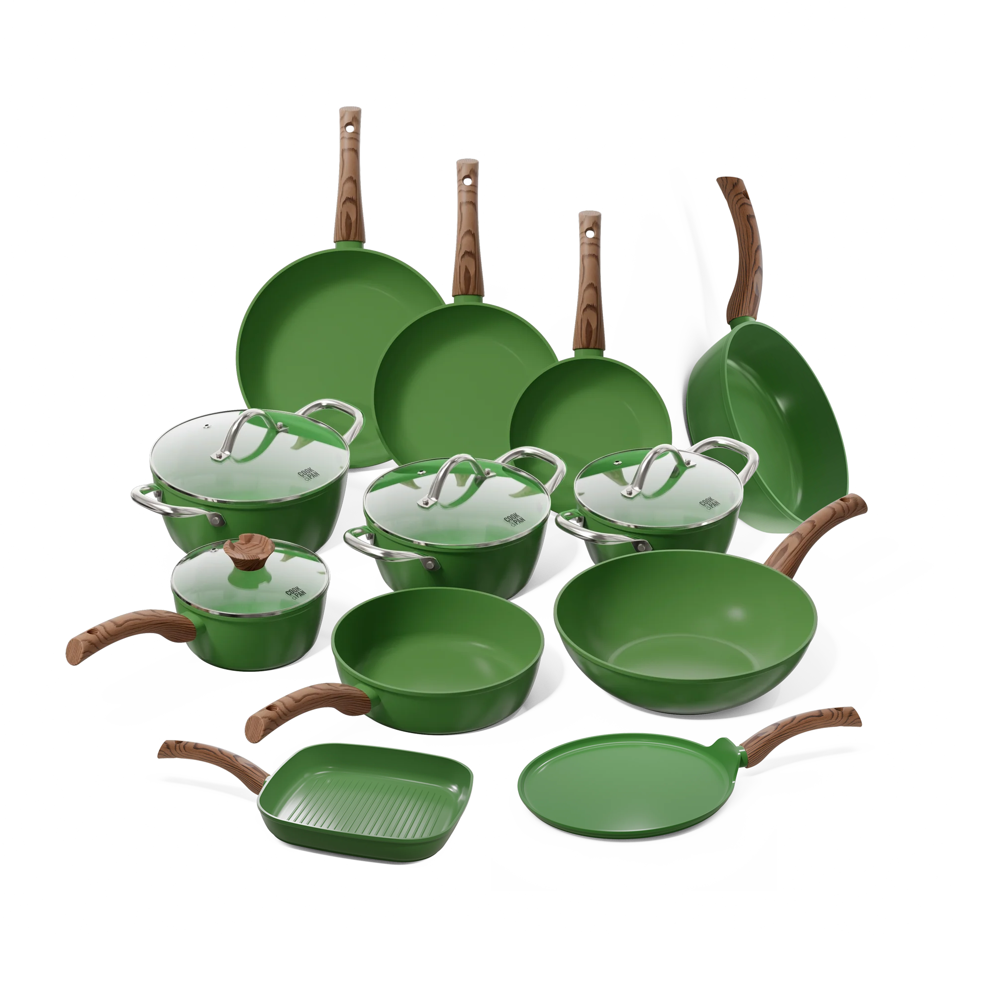 Go Green Topf- und Pfannenset 12-teilig