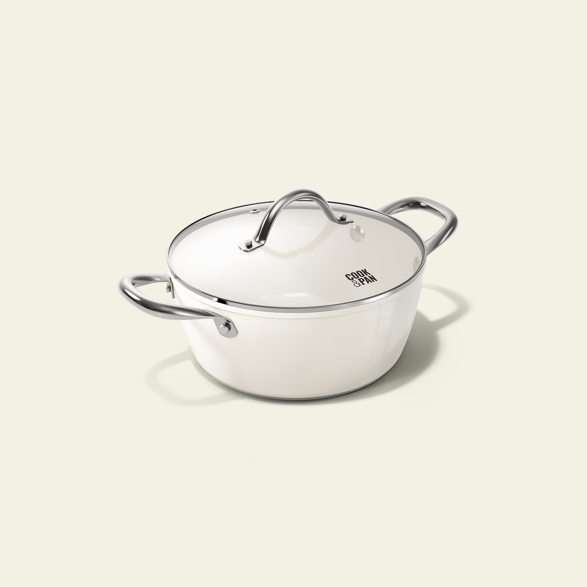 Go Ivory Cooking pot with lid 24 cm