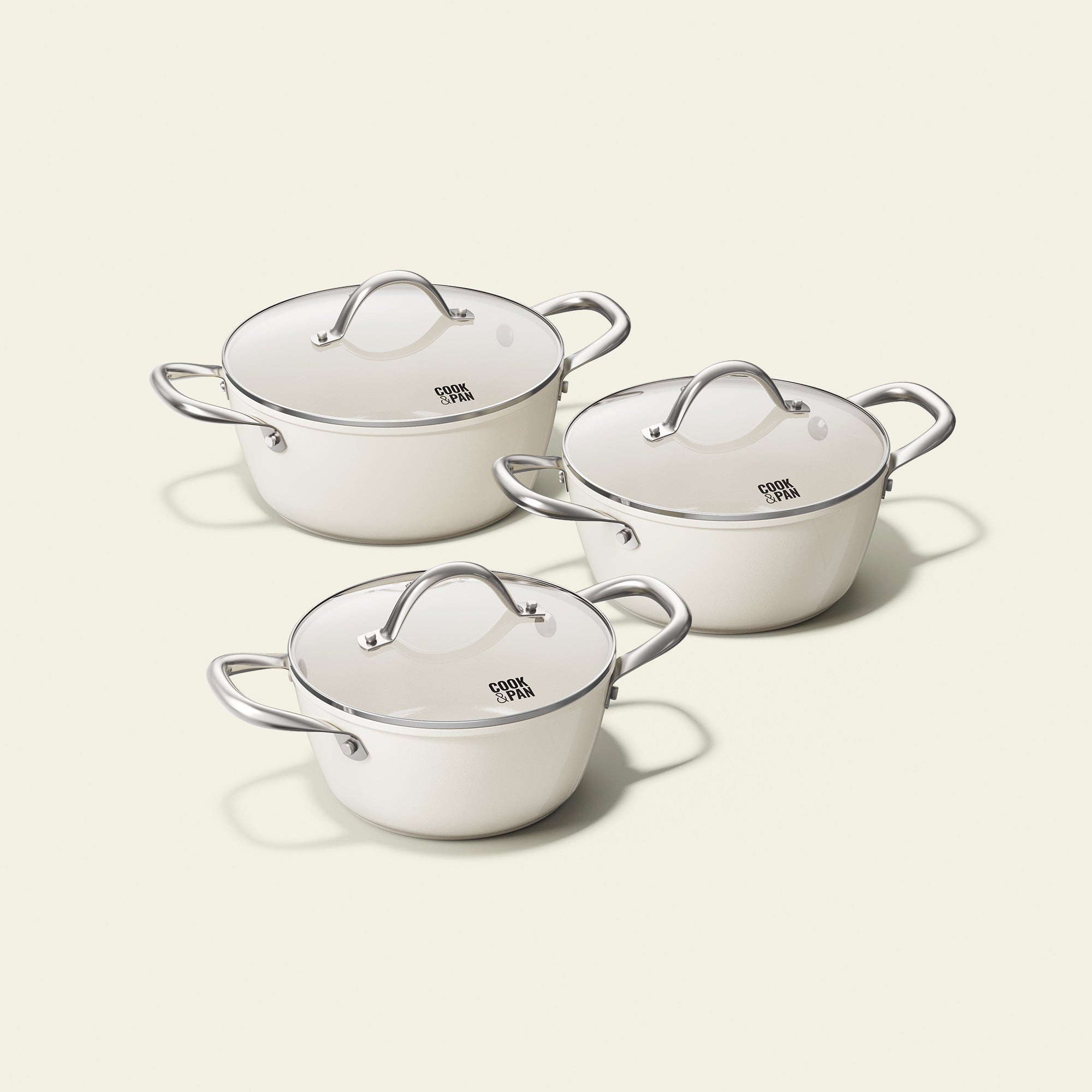 Go Ivory Grydesæt 3 dele