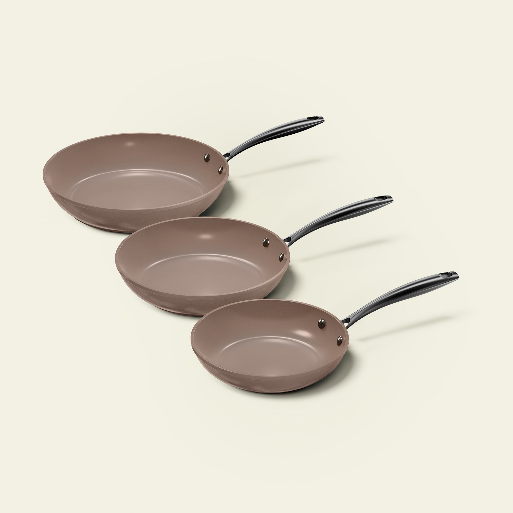Taupe of Mind Frying pan set 3-piece