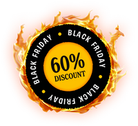 Black Friday badge: 60% discount