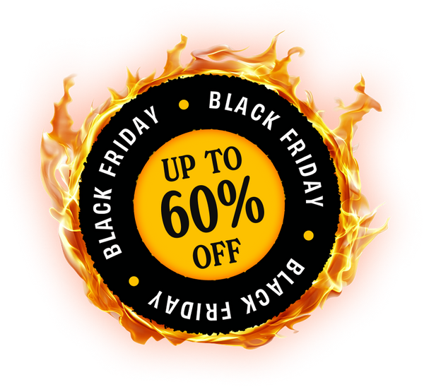 Black Friday badge: 60% discount