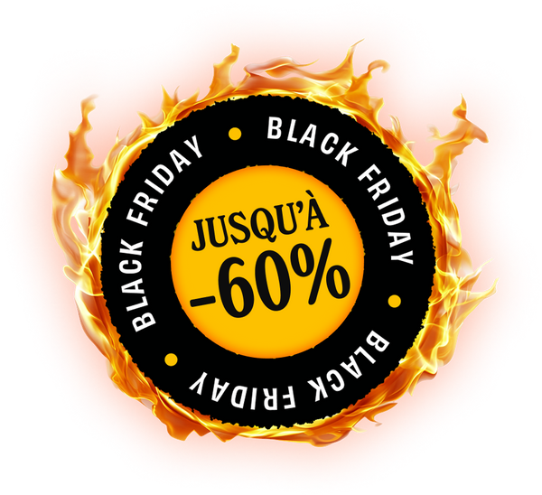 Badge Black Friday : 60 % de remise