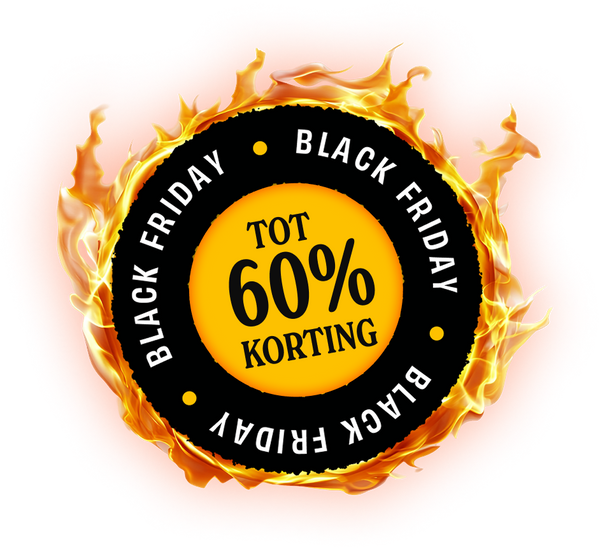 Black Friday-badge: 60% korting