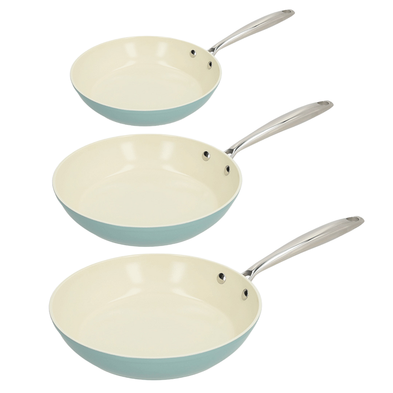 Go Blue Frying pan set 3-piece