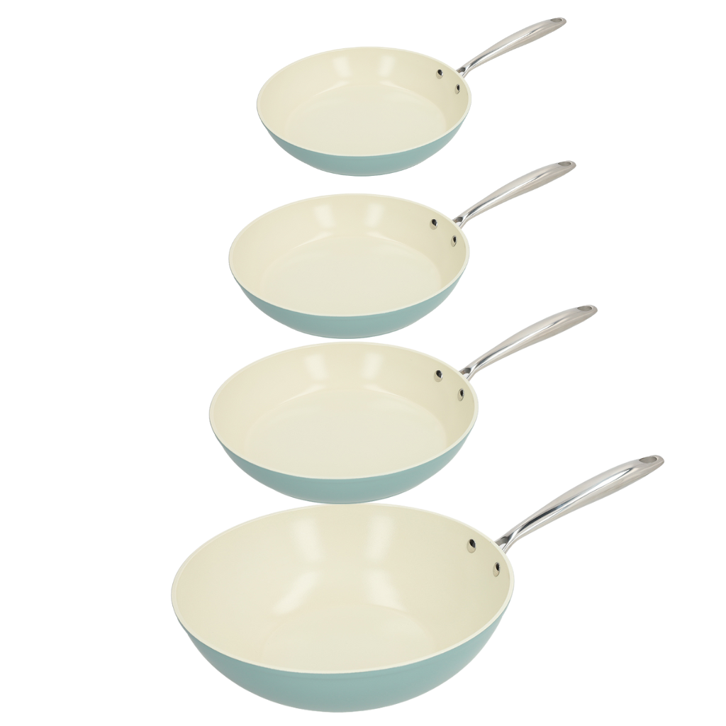 Go Blue Koekenpannenset 3-delig + Wokpan 30 cm