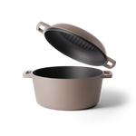 Taupe of Mind 2 in 1 Gietijzeren Braadpan