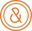 Oranges Cook & Pan ampersand Logo Kontur Icon