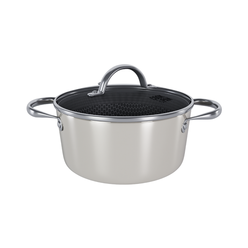 Go Ivory Honey Kochtopf mit Deckel 24 cm - Edelstahl