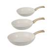 Go Ivory Frying Pan Set - 3 Piece