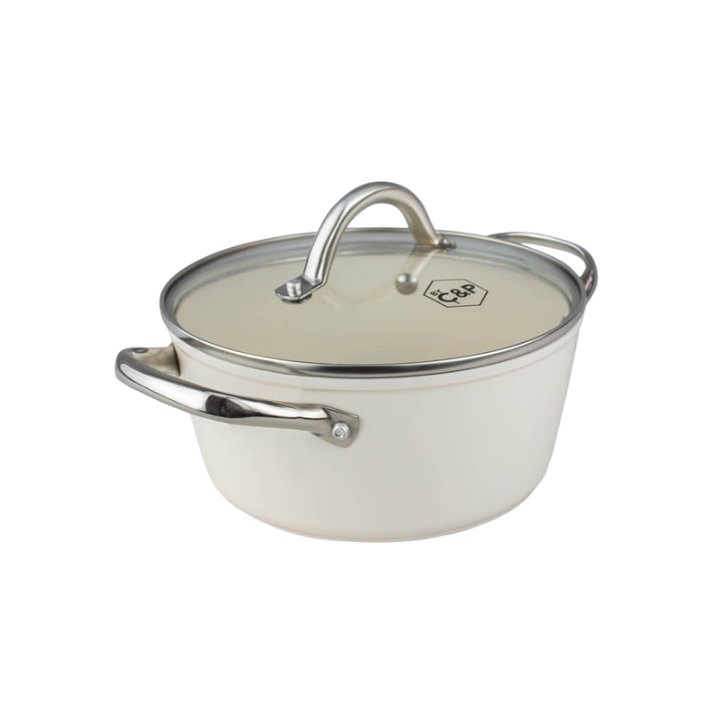 Go Ivory Kookpan met deksel 22 cm