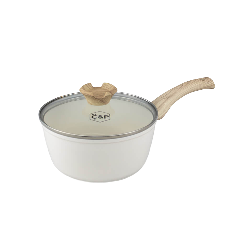 Go Ivory Steelpan met deksel 18 cm