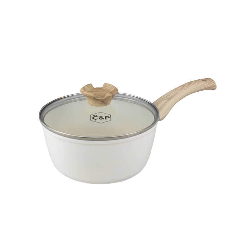 Go Ivory Steelpan met deksel 18 cm