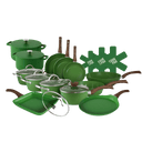 Go Green Topfset und Pfannenset 15-teilig