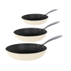 Go Ivory Honey Frying Pan Set 3-Piece - Stainless Steel