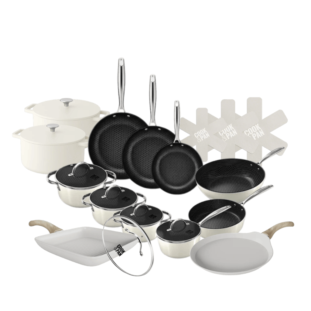 Go Ivory Honey Cookware set 15-piece