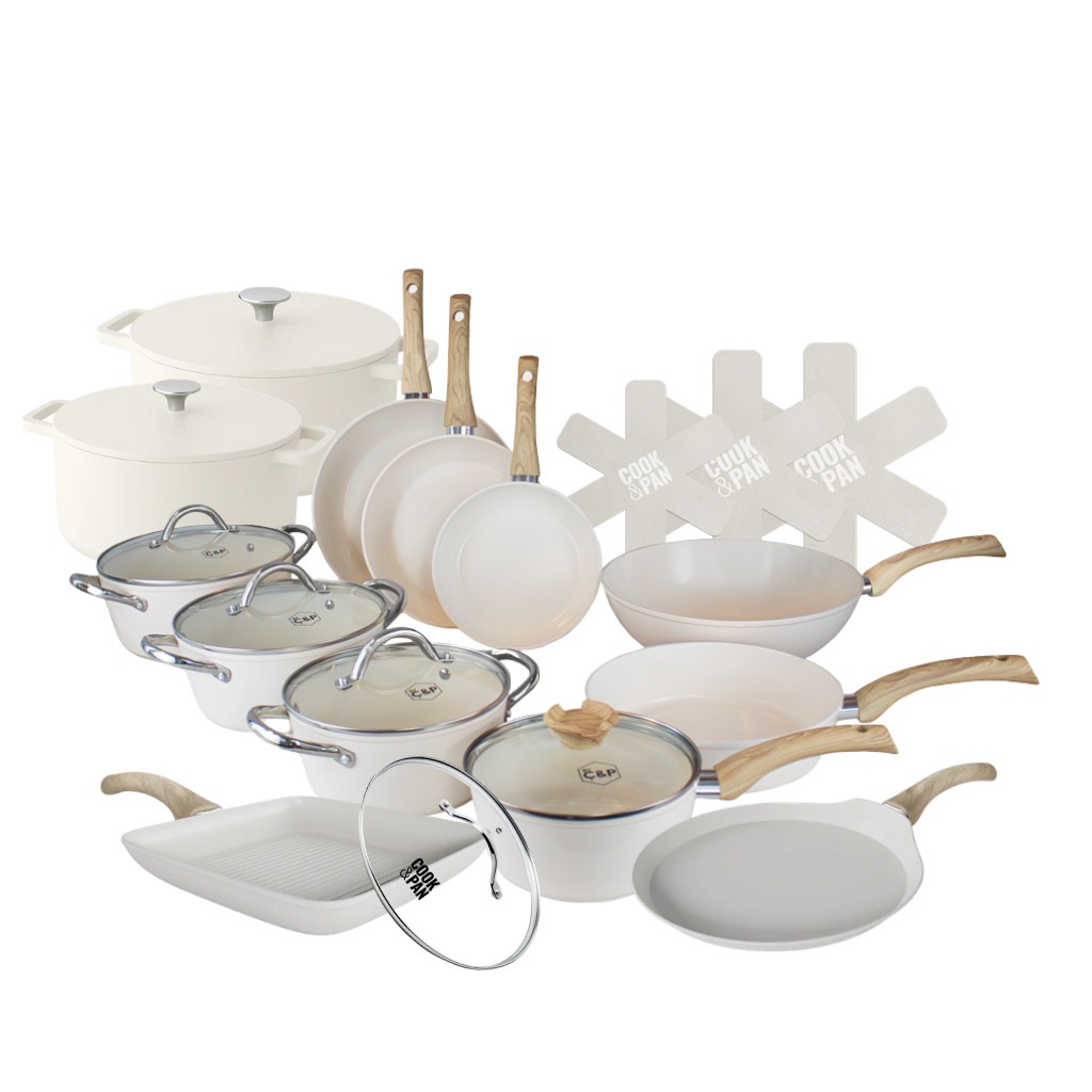 Go Ivory Batterie de cuisine 15 pièces