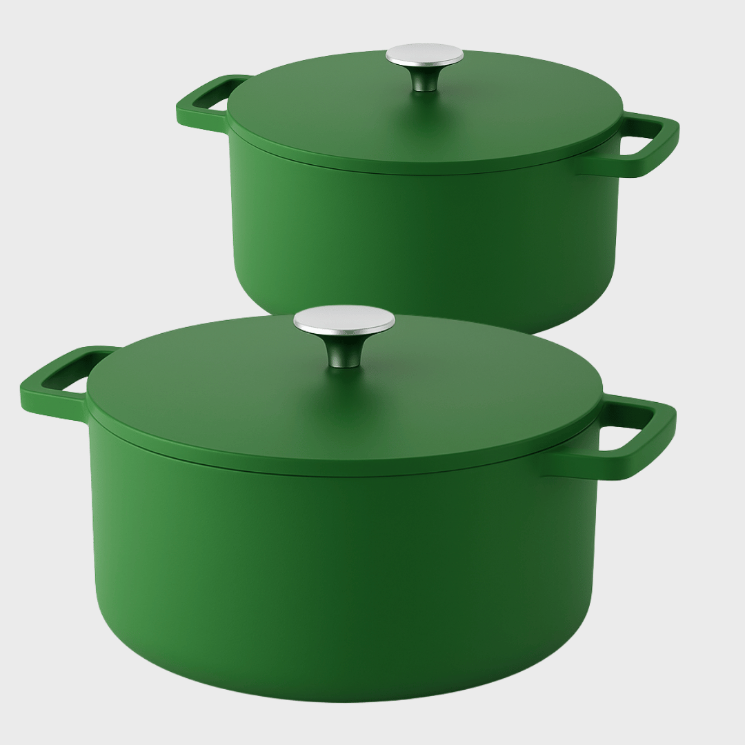 Go Green Gietijzeren Braadpannenset 2-delig