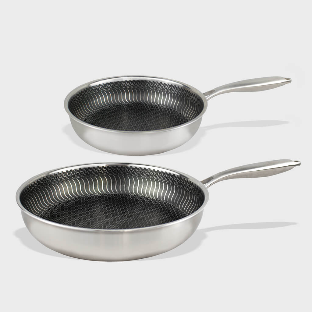 Koekenpannenset - Met deksel - 28 cm - Zwart - Middel